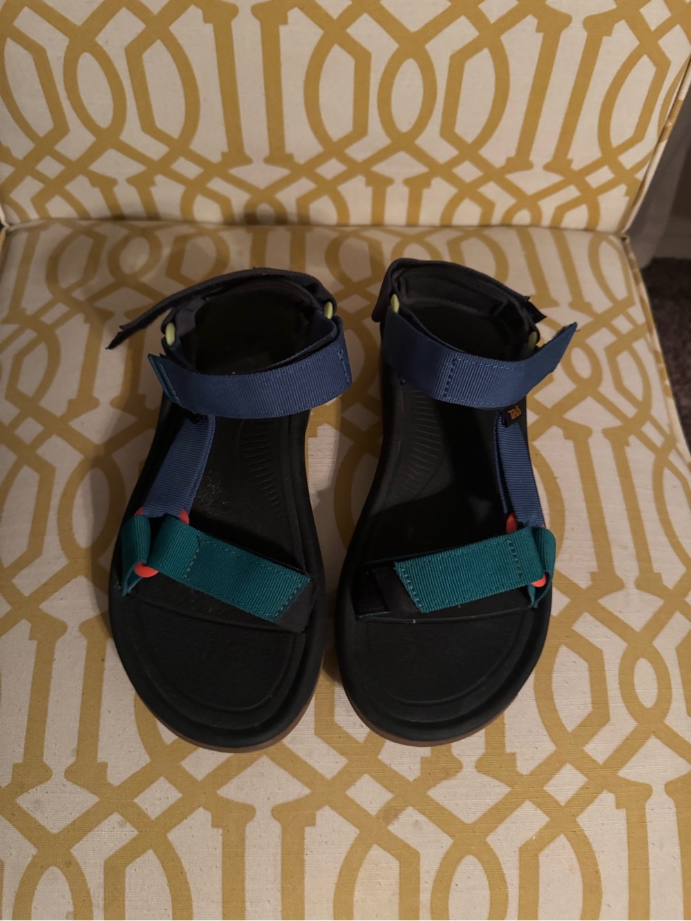 Teva Blue and Teal Adjustable Strap Sandals